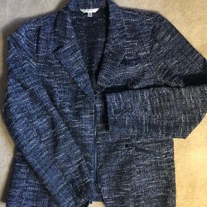 CABI multi color tweed jacket size 14 EUC